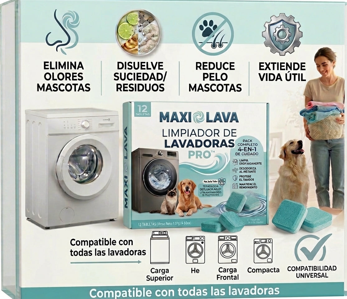MaxiLava Limpiador de Lavadoras Pro