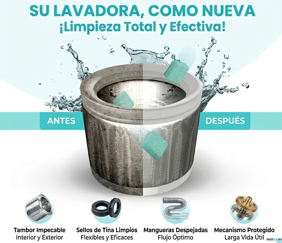 MaxiLava Limpiador de Lavadoras Pro